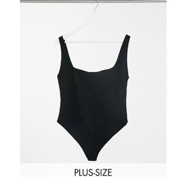 NWT ASOS Curve Flounce London Square Neck Bodysuit - Picture 10 of 10